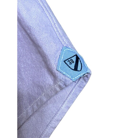 Cremieux Men’s Slim Fit Stretch Oxford Button Up Purple Short Sleeve Large - Picture 7 of 7
